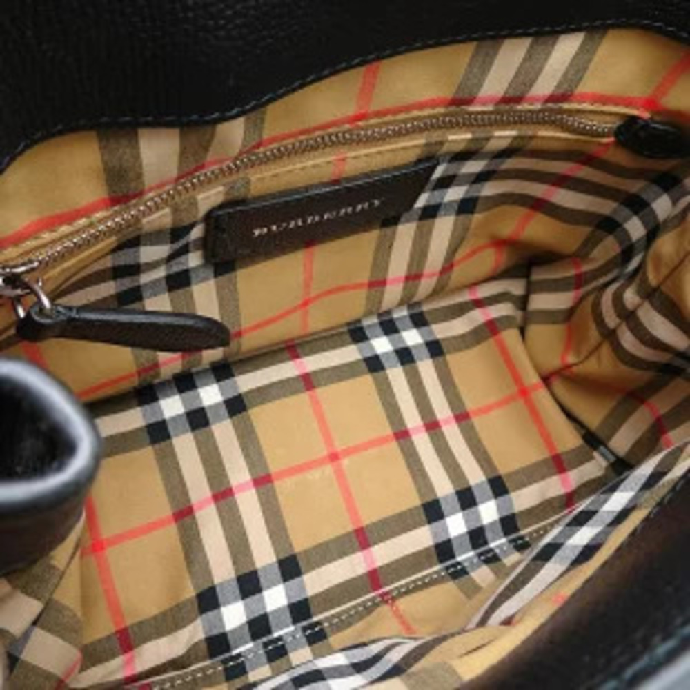 BURBERRY Banner Leather Bag Black - Picture 8 of 9